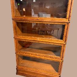 GLOBE WERNICKE OAK STACKING BOOKCASE