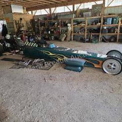 Dragster Race Car, comes with 4 rear tires and