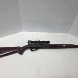 Vintage Remington Arms 22 long rifle with scope,