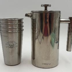 Mueller Stainless Steel French Press & 4 Cups