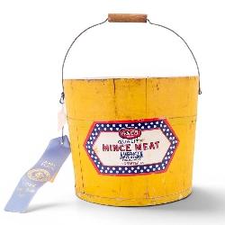 Wooden ASCO Brand Mincemeat Container