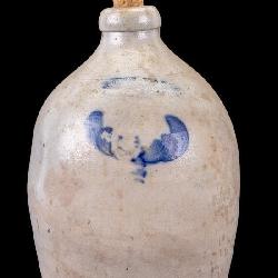 19th C Salt Glaze Stoneware Jug