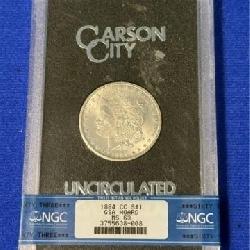 MS 63 1884 CC Morgan Silver Dollar