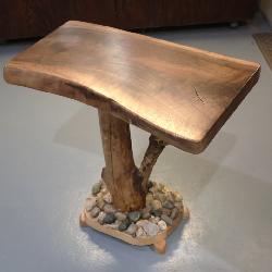 walnut top table >