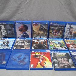 Complete Set of 15 PS4 Games in Cases