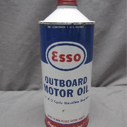 Esso Outboard Motor Oil Can Circa 20th Century