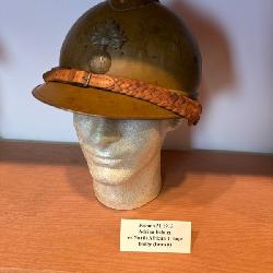 French M1915 Adrian Helmet With North African Troops Badge