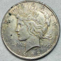 1922-D Peace Dollar 90% Silver