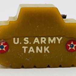 VTG Bakelite Pencil Sharpener WWII-era US ArmyTank