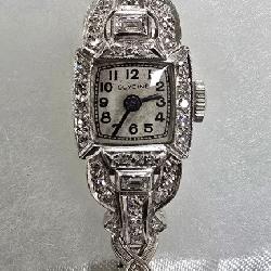 Glycine Platinum & Diamond Watch