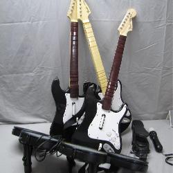 3 Rockband Guitars and Drum Set (Untested)
