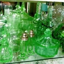 GREEN GLASSWARE