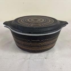 vintage Pyrex Terra design casserole dish