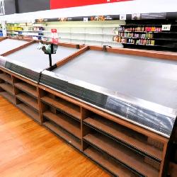 2021 6ft Slant Produce Tables With Front Shelving Insert
