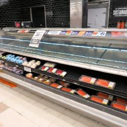 12ft Barker Ptd Gravity-coil Sefood Case '08 - Remote Cooled, No Compressor