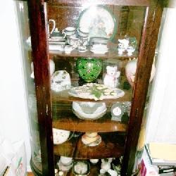 CURVED GLASS CHINA CABINET
