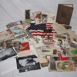 Large Lot: Antique Postcards, Photos, some are
