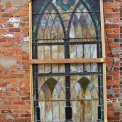 Stianed Glass Window w/ 2 openings