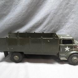 Tin Army Toy Truck with Lumar Markings