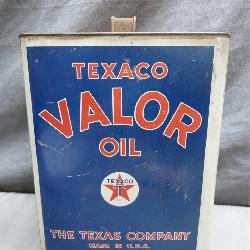 Vintage Texaco Valor 2 Gallon Oil Tin