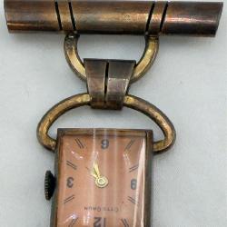 VTG Otto Grun Lapel Brooch/Pin Watch