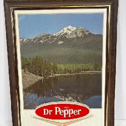Vintage Dr Pepper Embossed Plastic Advertising