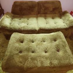 MCM sofa and footstool