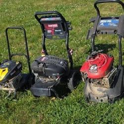 Three gas pressure washers parts or repair
