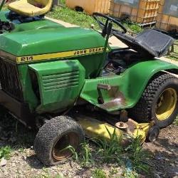 John Deere 214 ridding mower engine is free