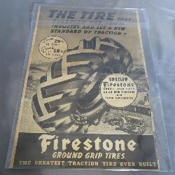 1940's Firestone Advertisement Paper