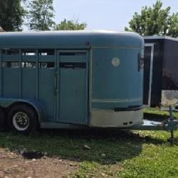 1999 Pro Stock 14' live stock trailer good floor