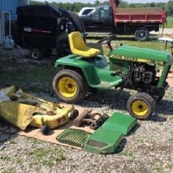 John Deere 318 riding lawn mower needs valve work