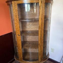Antique Oak Curio Cabinet