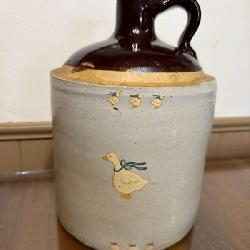 Cottage Core Goose Crock Jug