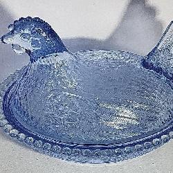 Blue Hen on a Nest