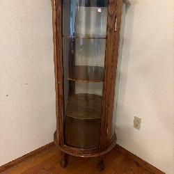 Dark Wood Curio Cabinet