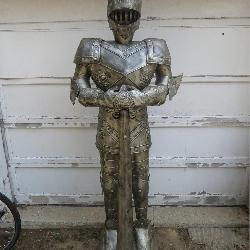 80-Inch Tin Knight Armor Statue
