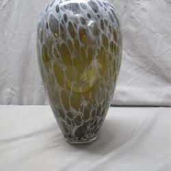 Blown Glass Vase with Speckled Design