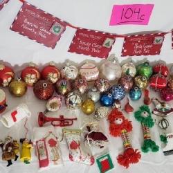Vintage Shiny Brite Glass Ornaments, Vintage