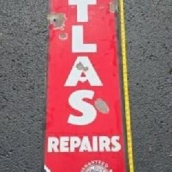 ATLAS Tire Porcelain and Metal Sign 60x16