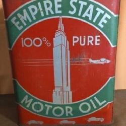 2-Gallon Tin Container for Empire State Motor Oil