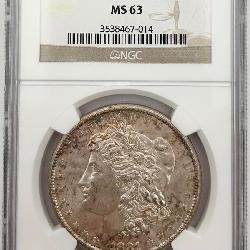 1881-S Morgan Silver Dollar, NGC MS63