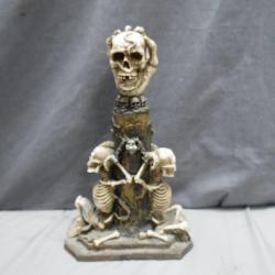 Skull-Themed Decorative Dagger and Stand