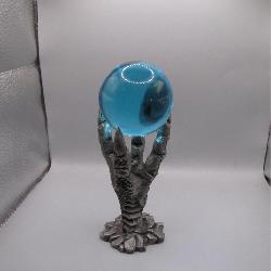 Dragon Claw Figurine With Blue Glass Sphere