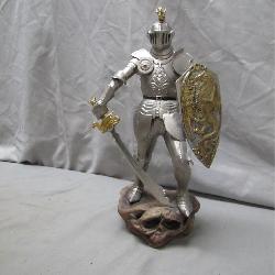 Knight Figurine With Dragon Shield