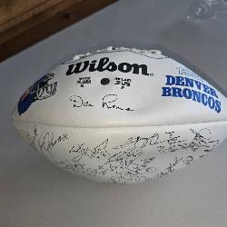 1987 Wilson Denver Broncos Team-Signed Football