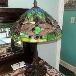 Stained Glass Lamp - MCM Tiffany Style