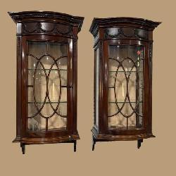2 HANGING ENGLISH EDWARDIAN CURIOS