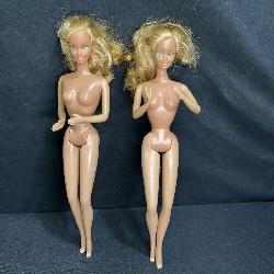 2  Twist N' Turn Barbies Marked Taiwan 1966