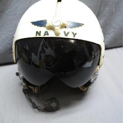 NAVY Flight Helmet w/ Visor & Microphone